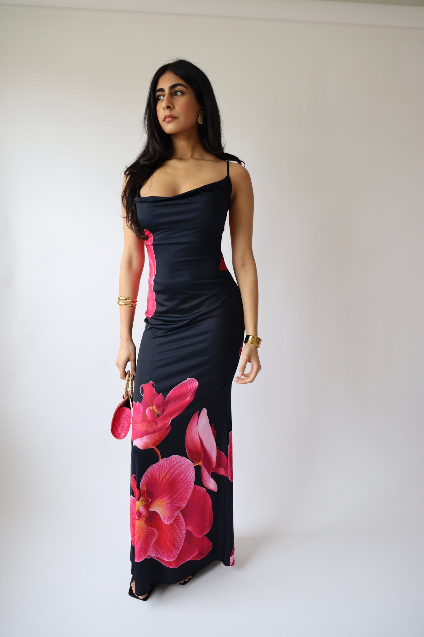 Orchid Bloom Slip Dress