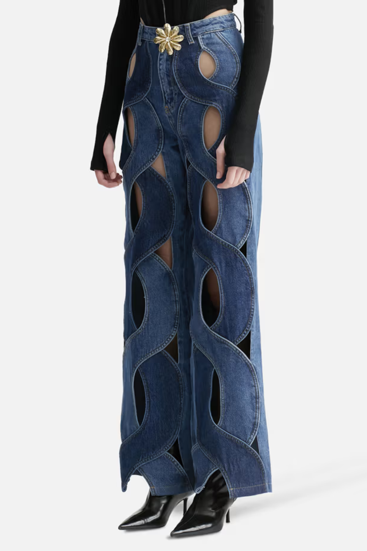 Abigail Cutout Denim Jeans