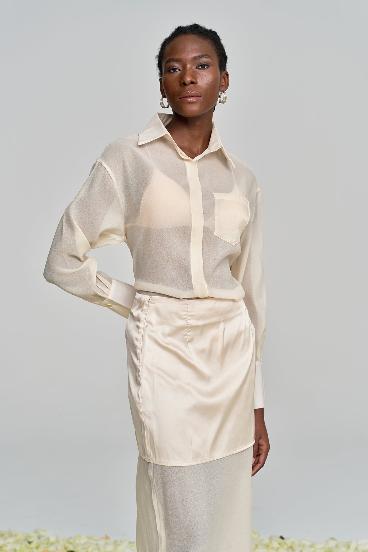Alonzo Mesh High Rise Skirt Set