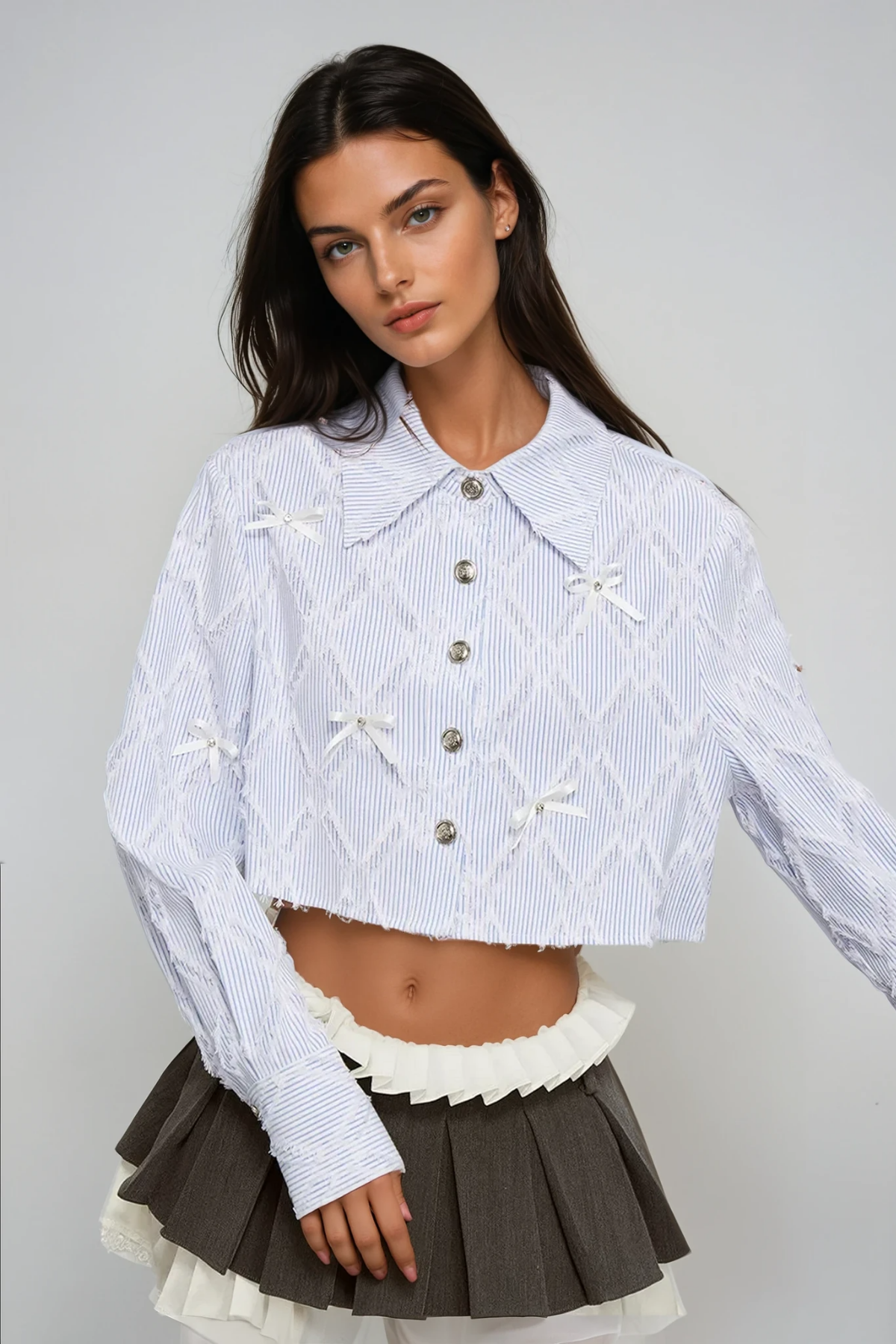 Anomie Ruffle Deconstruct Skirt