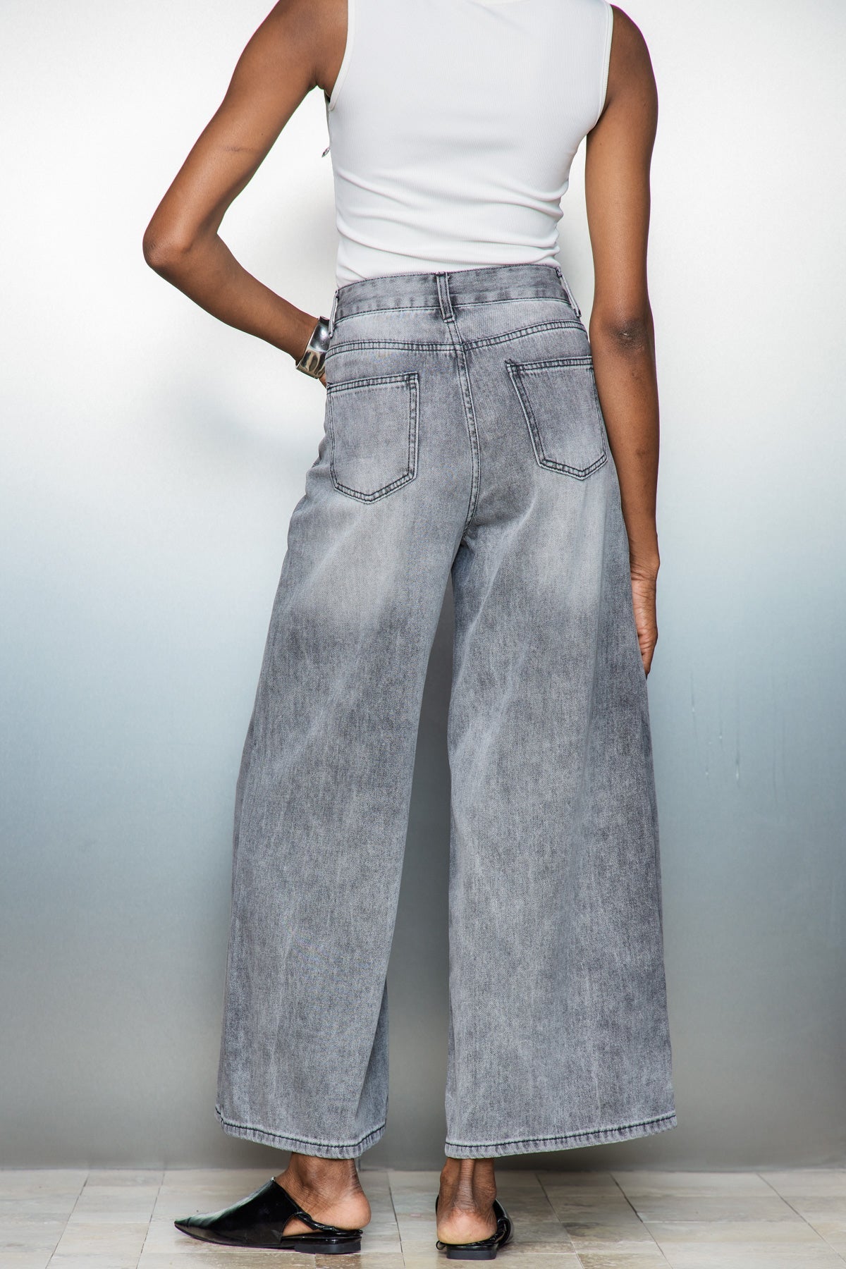 Ansgar Deconstruct Asymmetric Fringe Jeans