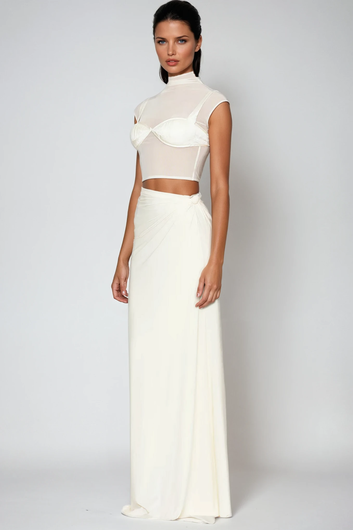 Carmelita Ruch Mesh Skirt Set