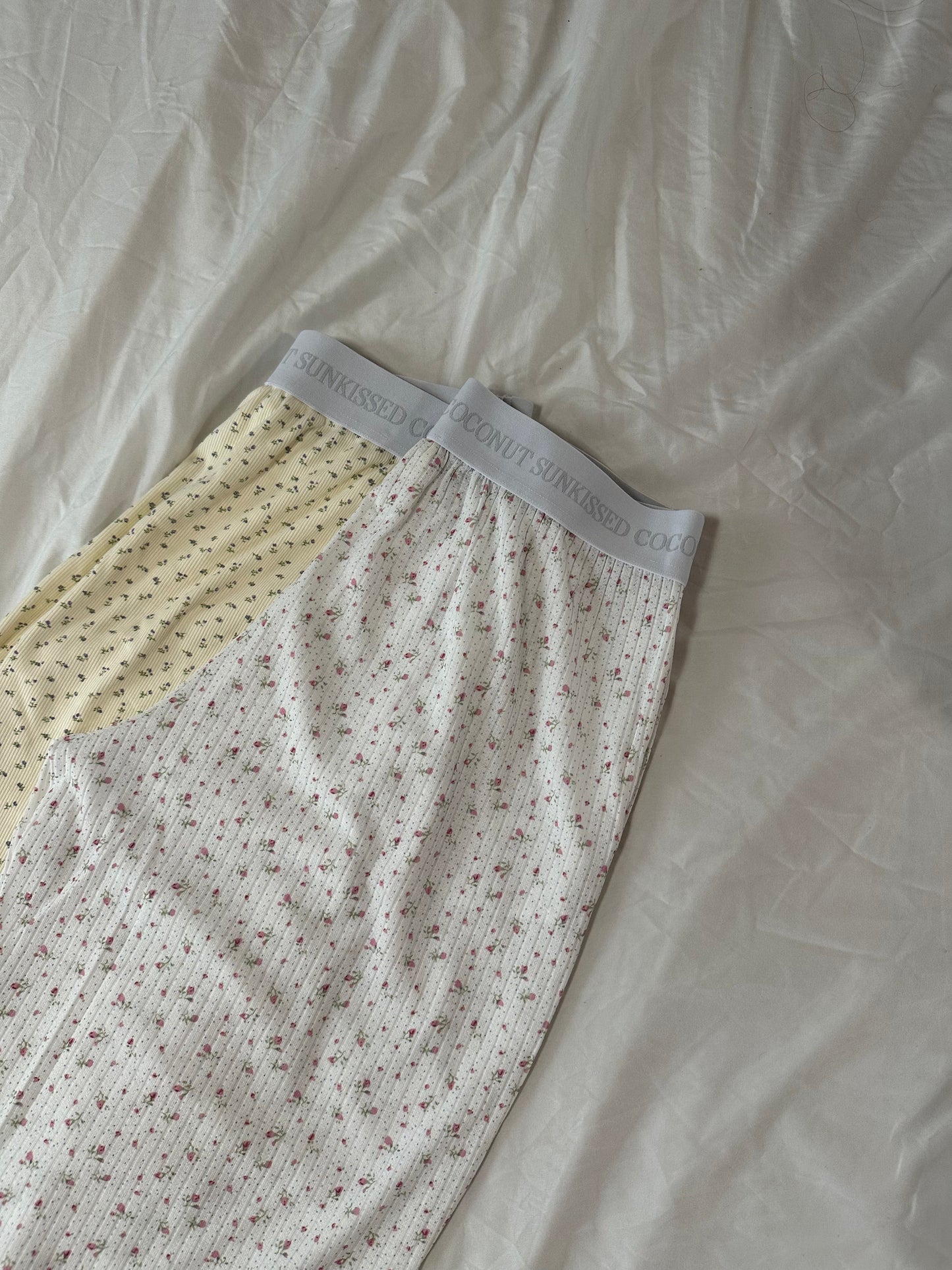 Sunkissed Coconut Butter Yellow Floral Pajama Pants