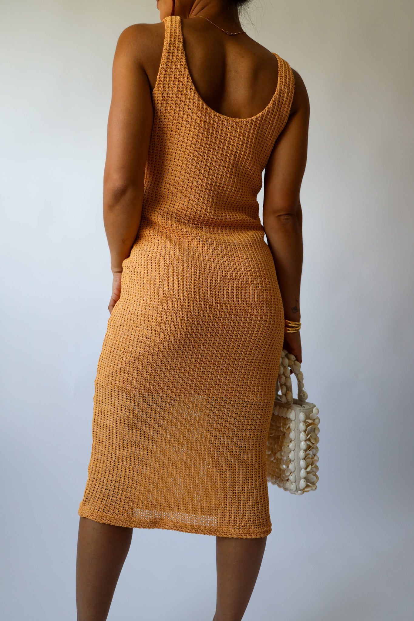 Golden Hour Knit Midi Dress