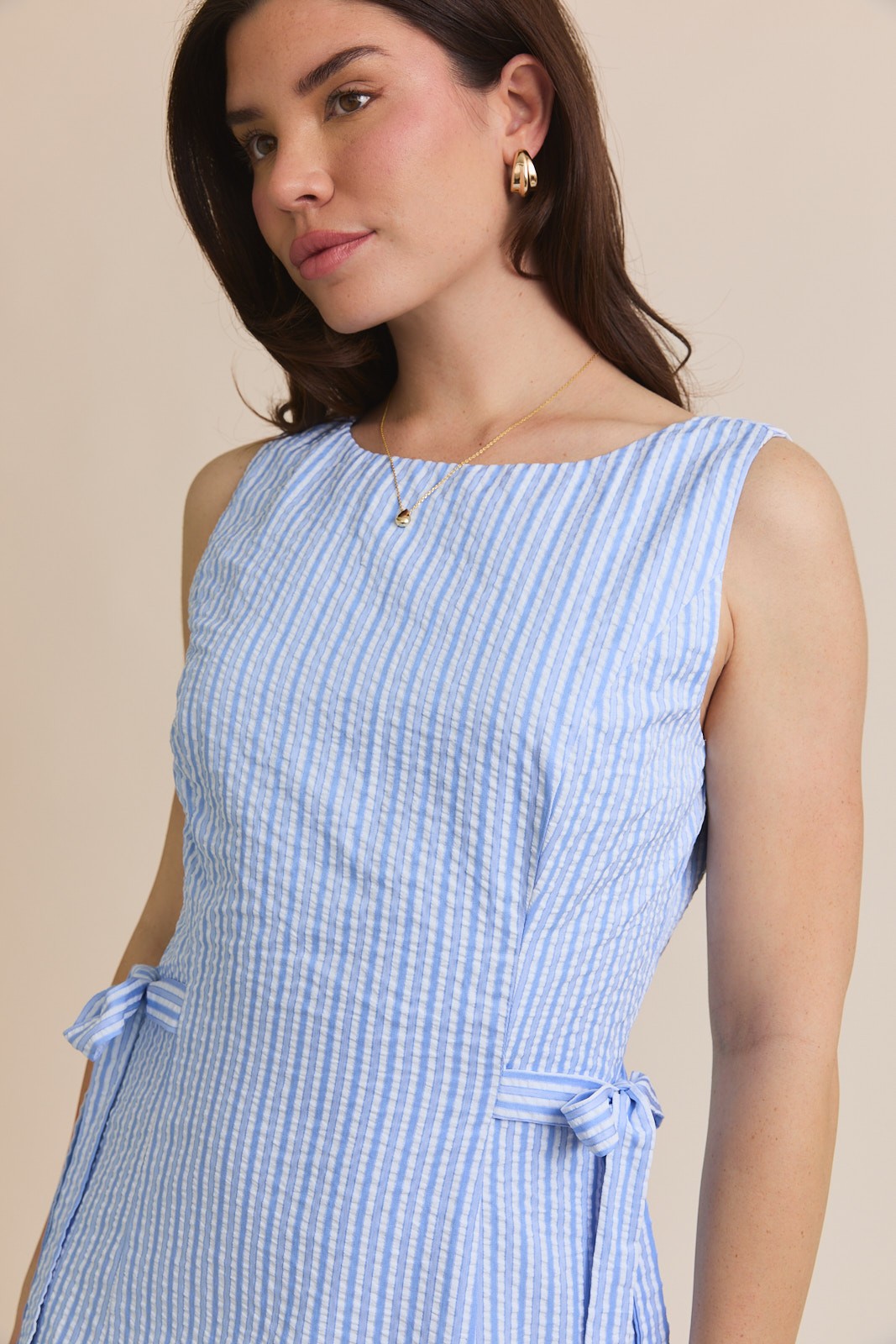 The Montauk Stripe Mini Dress