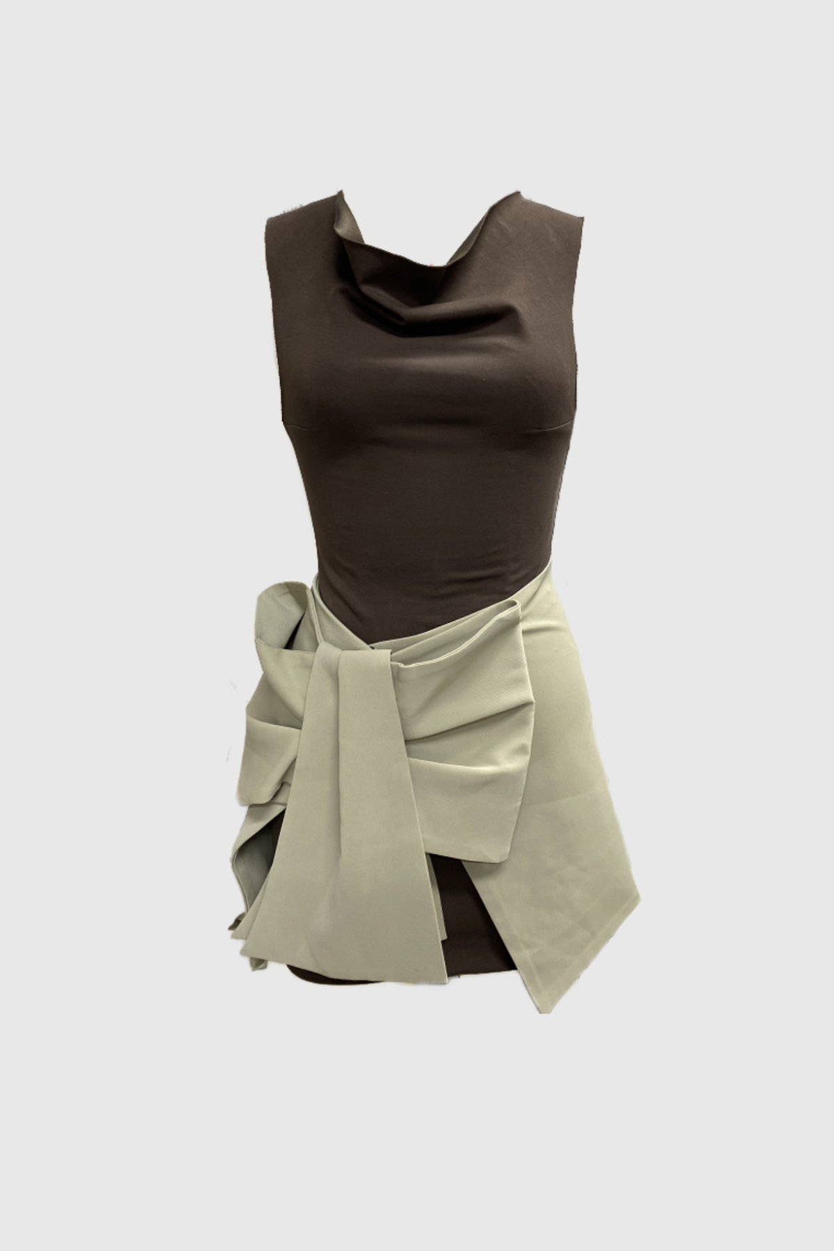 Wangi Sleeveless Bow Mini Dress