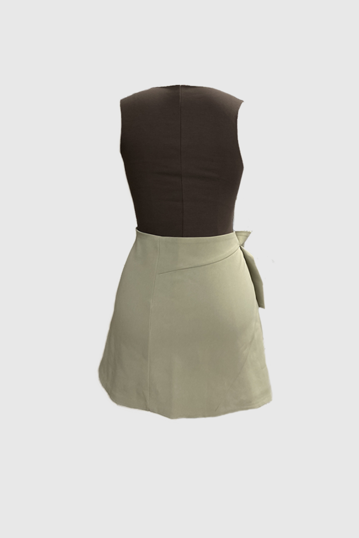 Wangi Sleeveless Bow Mini Dress