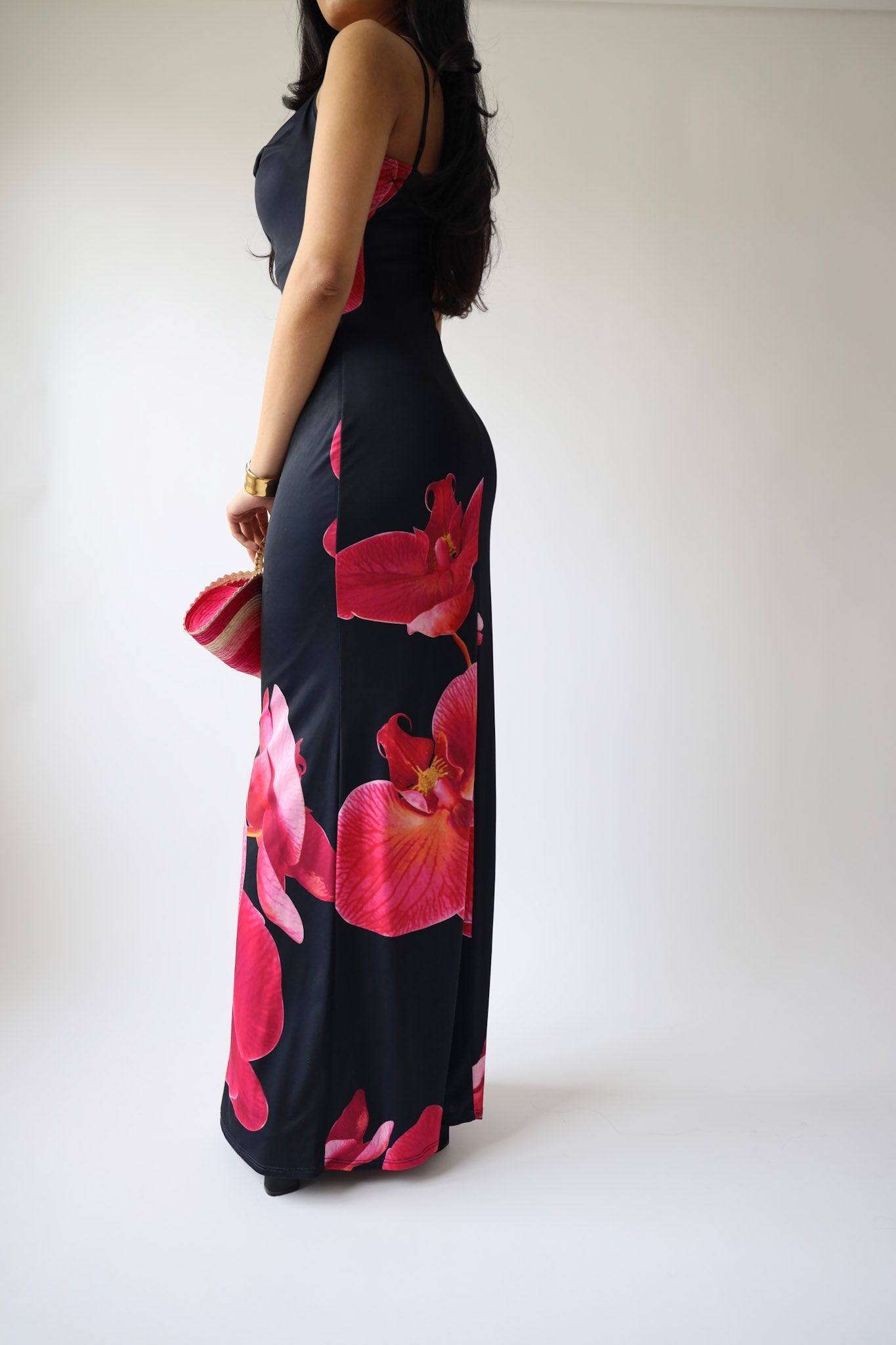 Orchid Bloom Slip Dress