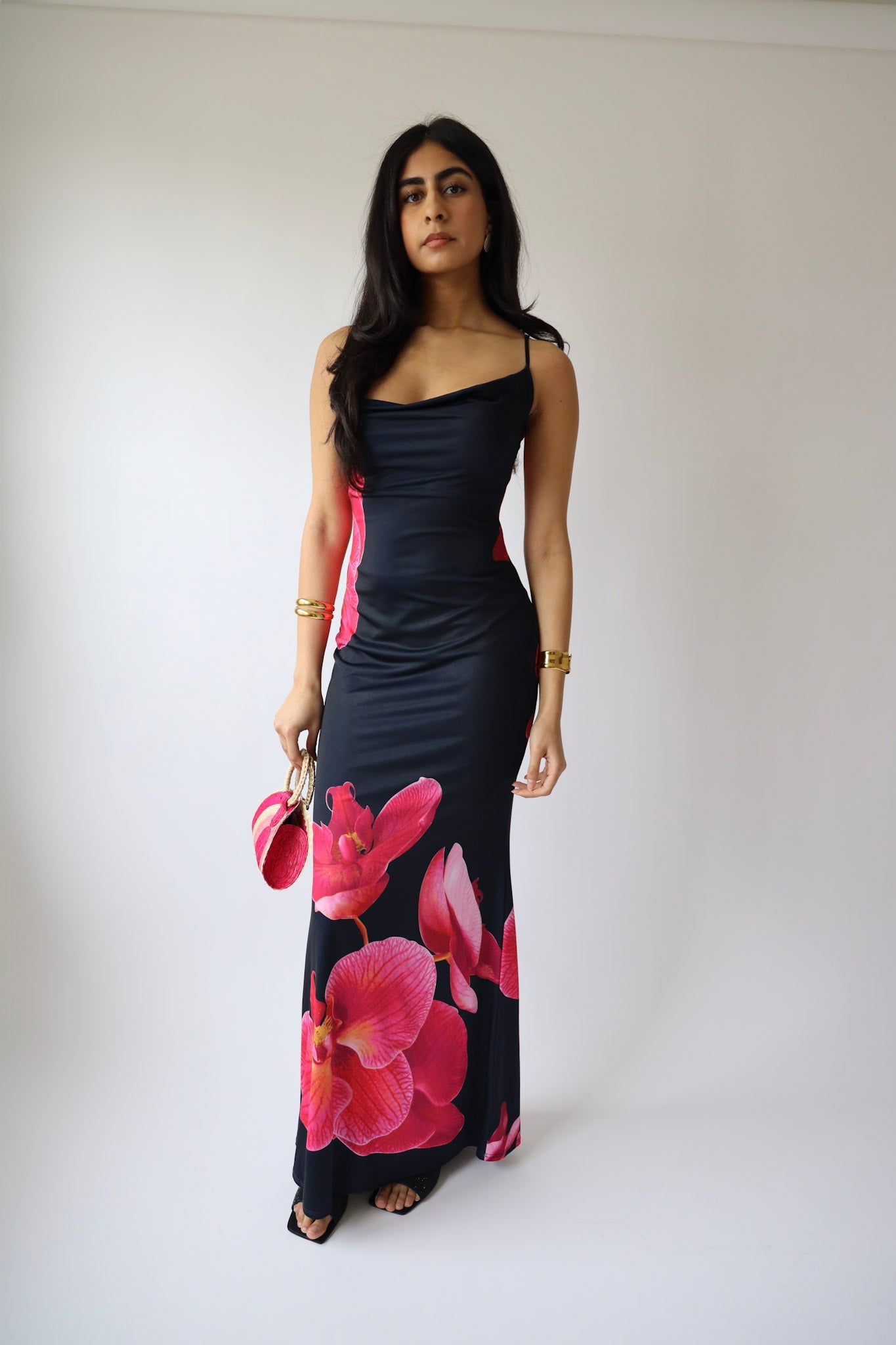 Orchid Bloom Slip Dress