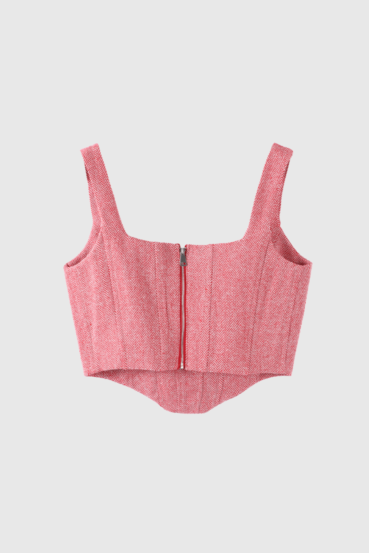 Anang Lapel Strapless Three Piece Pants Set In Pink