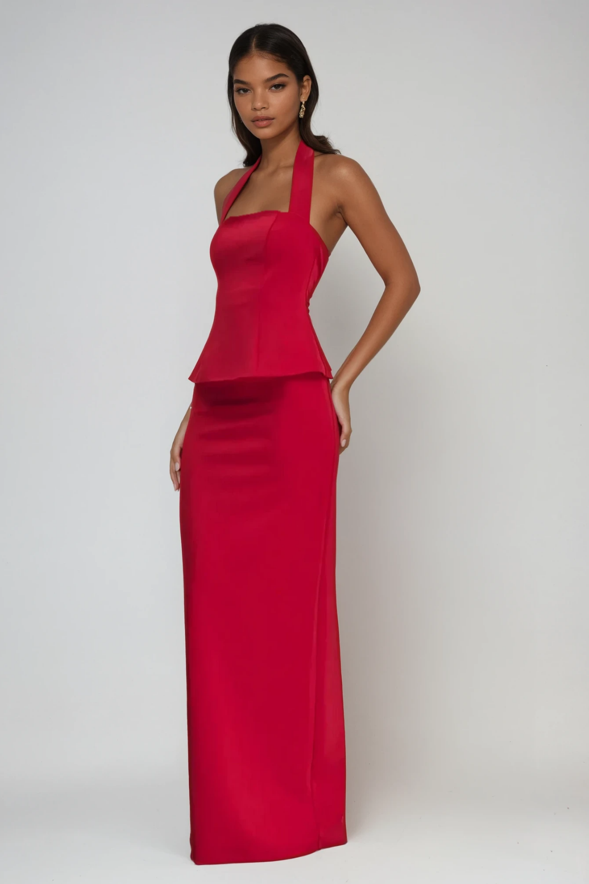 Annamarie Halter Neck Bodycon Skirt Set