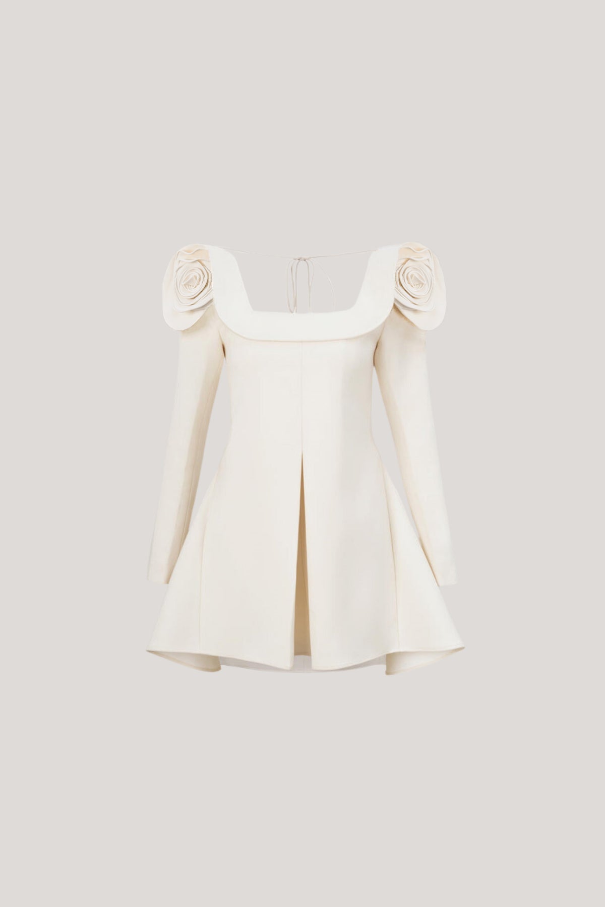 Annette Flower Square Neckline Mini Dress
