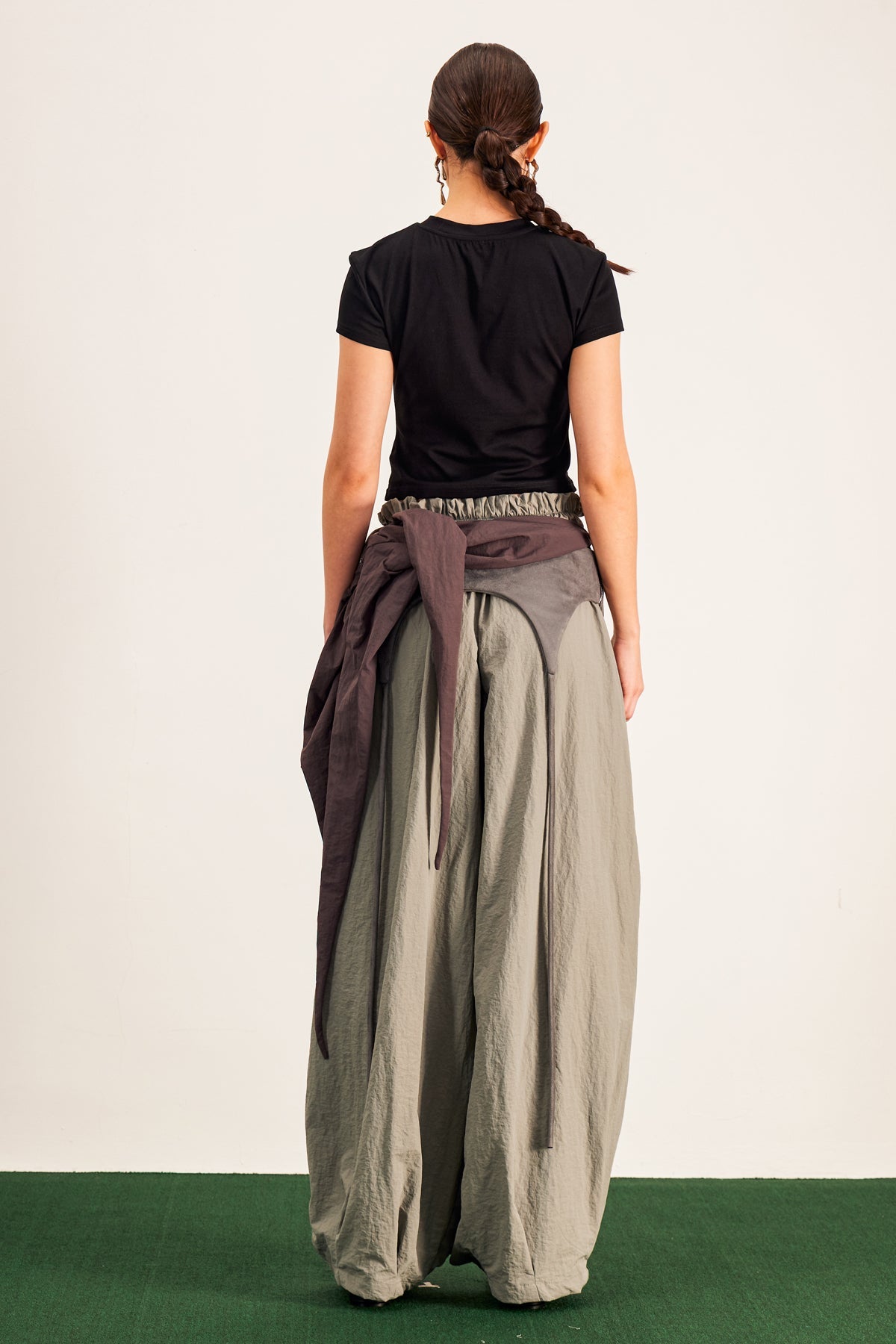 Anouk Asymmetric Deconstruct Wide Pants