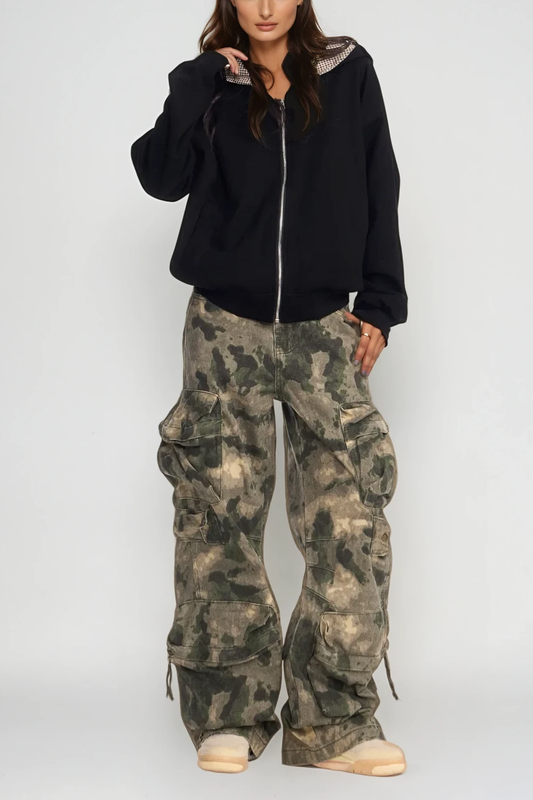 Aragorn Camouflage Print Cargo Jeans