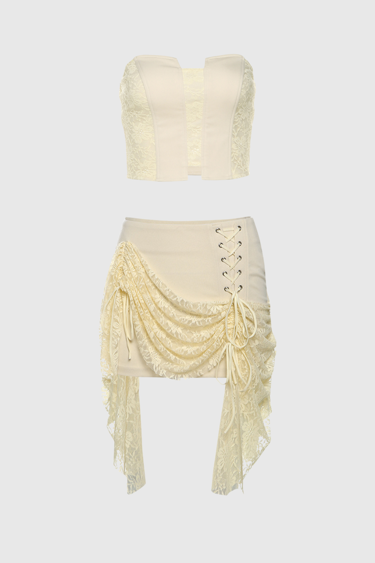 Batu Strapless Corset Skirt Set