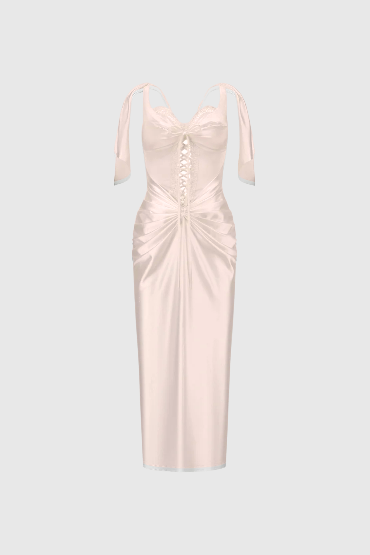 Beowulf Satin Corset Midi Dress