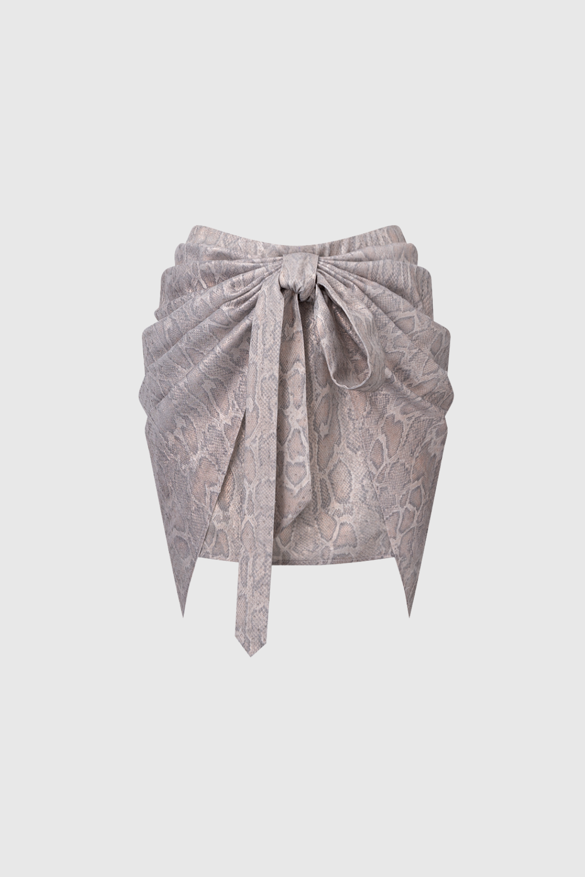 Bjarki Python Pattern Ruch Mini Skirt