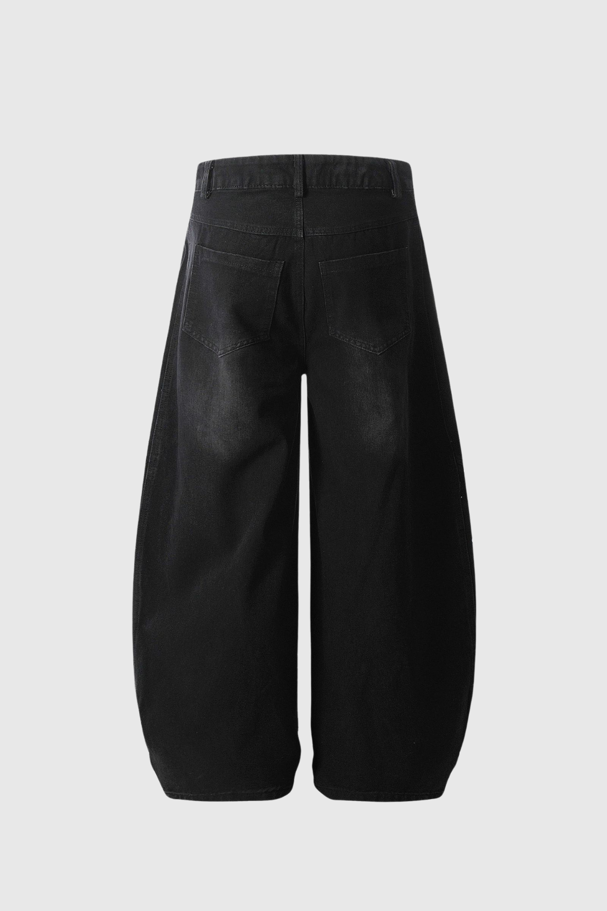 Boban Stripe Baggy Jeans In Black