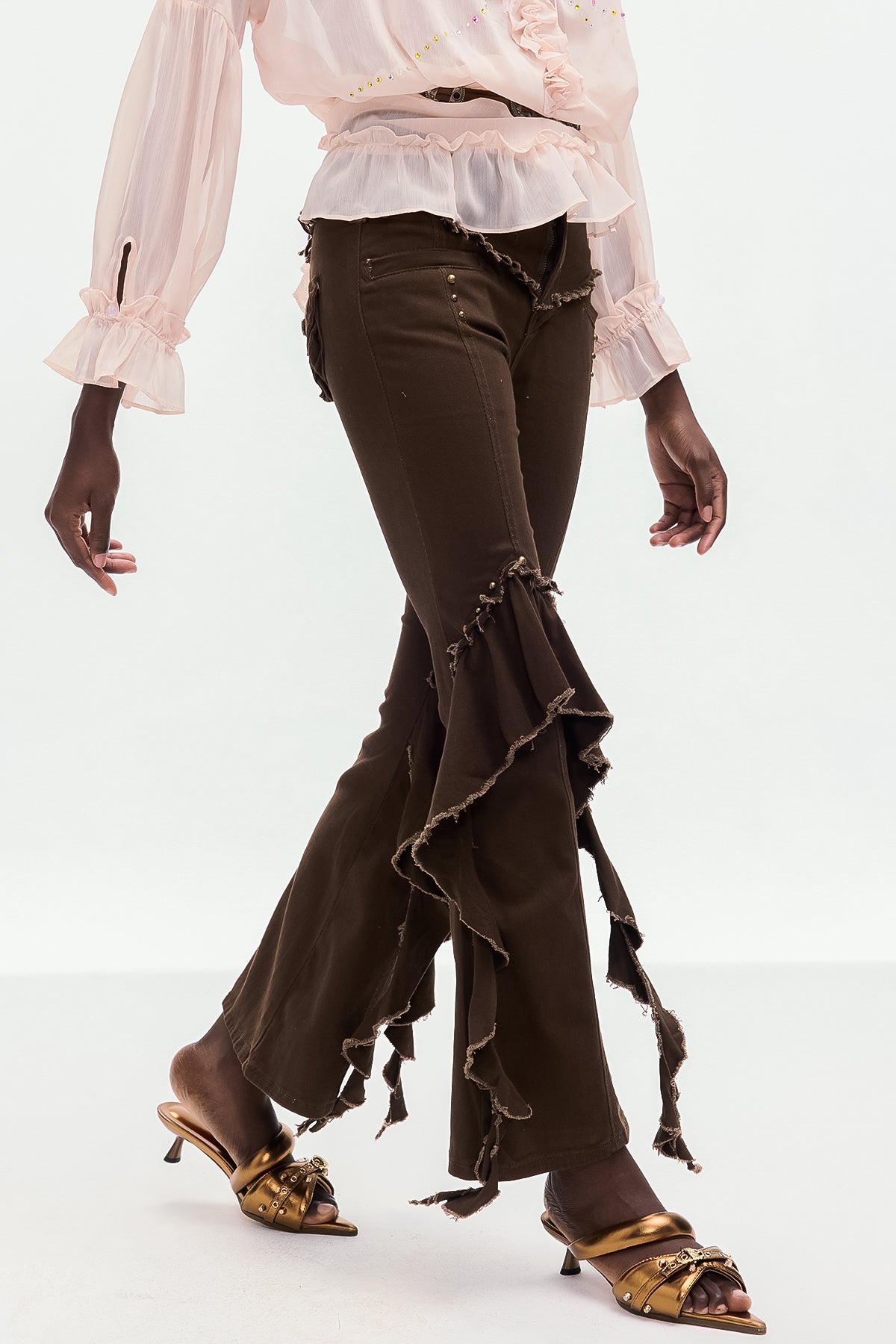 Bomilcar Fringe Bootcut Jeans