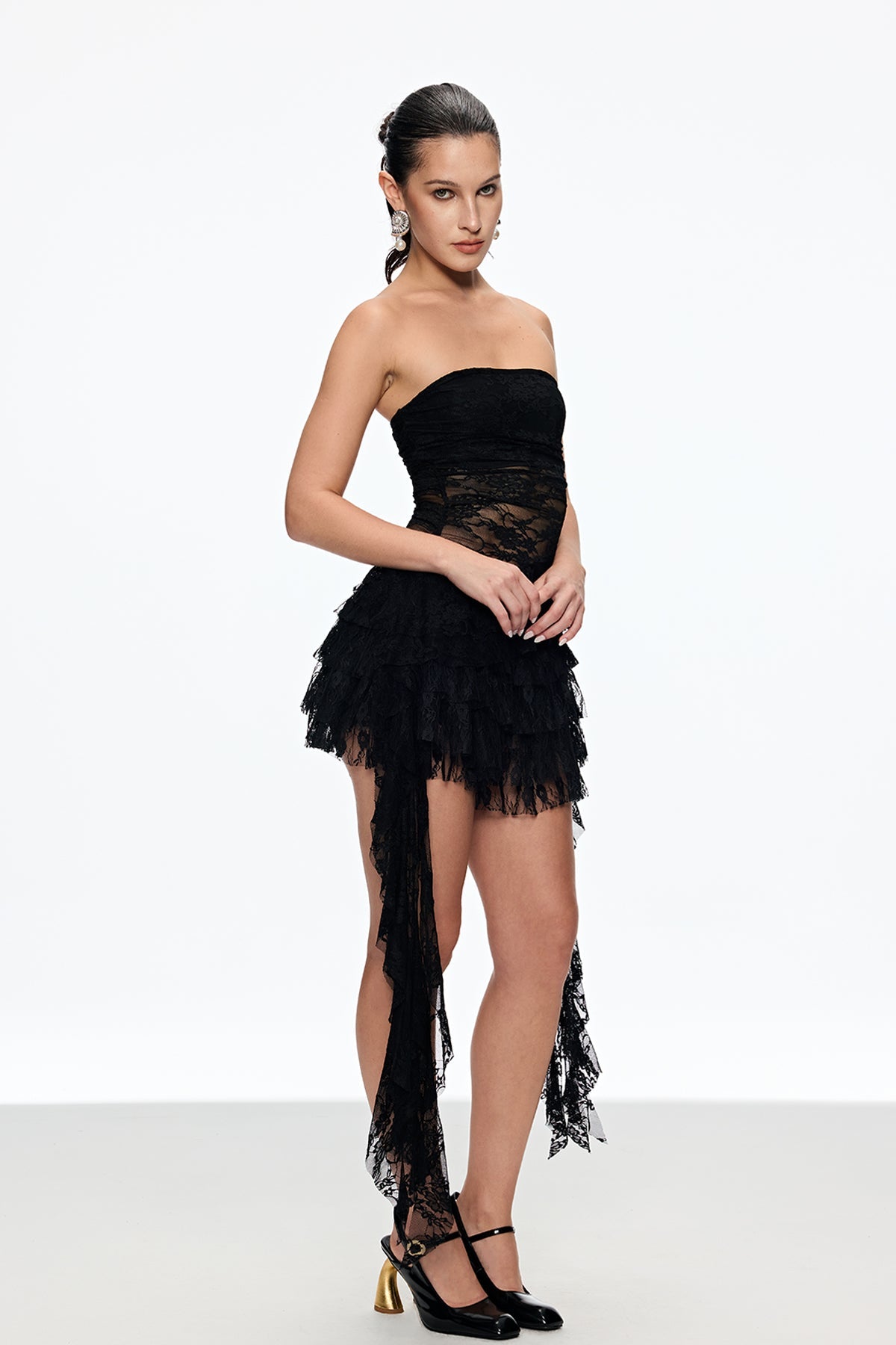 Caelan Lace Ruffle Skirt Set