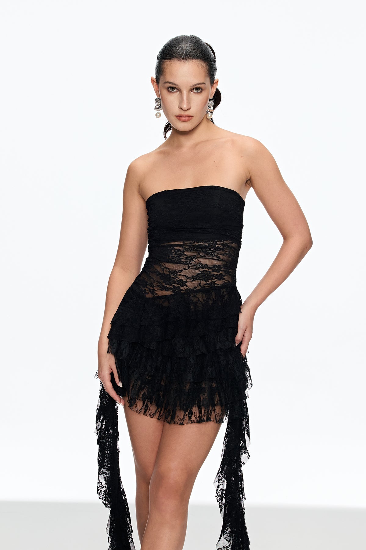 Caelan Lace Ruffle Skirt Set