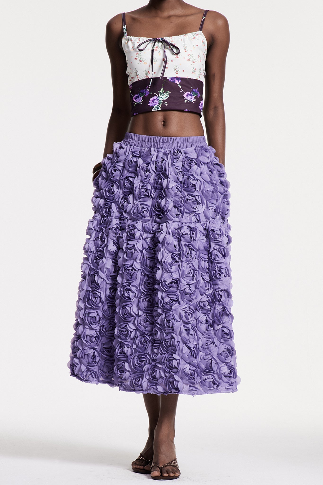 Chlodomer Flower Maxi Skirt