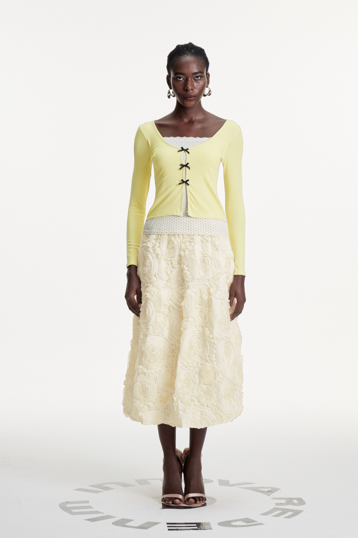 Chlodomer Flower Ruch Maxi Skirt