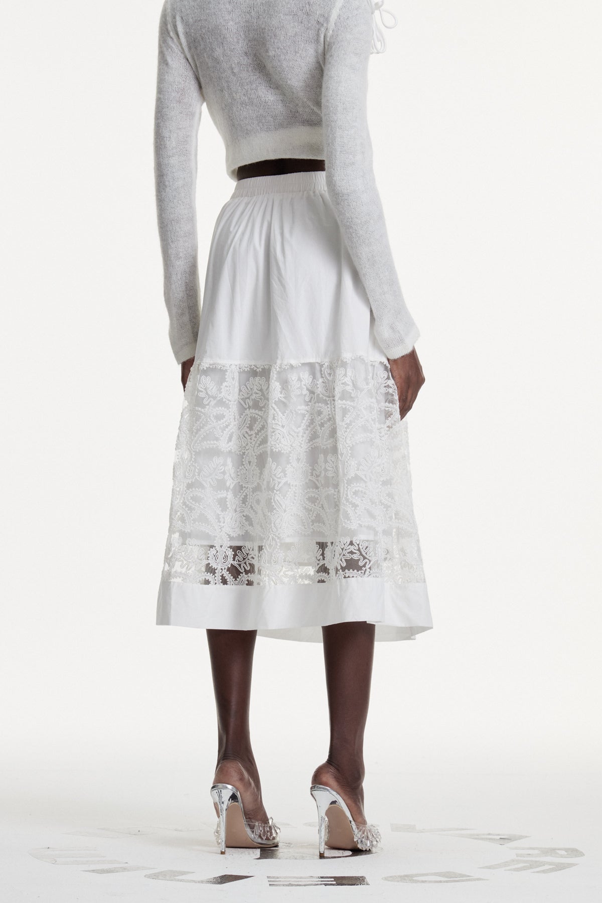 Dalila Cutout Lace Maxi Skirt