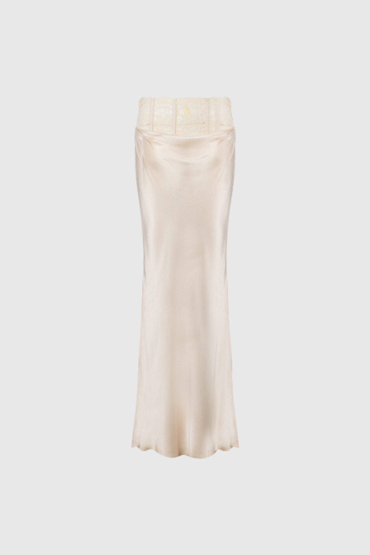 Dariel Lace Corset Satin Maxi Skirt