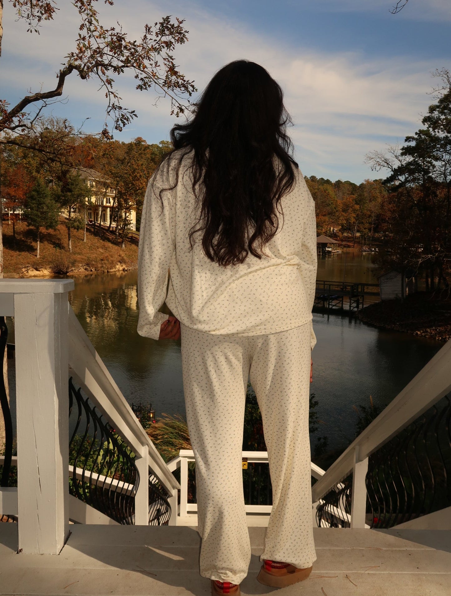 Sunkissed Coconut Butter Yellow Floral Pajama Pants
