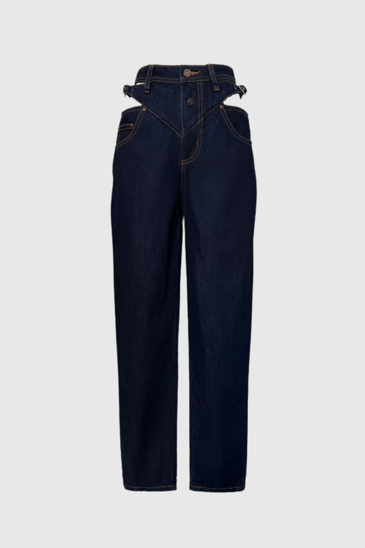 James Cutout Straight Jeans