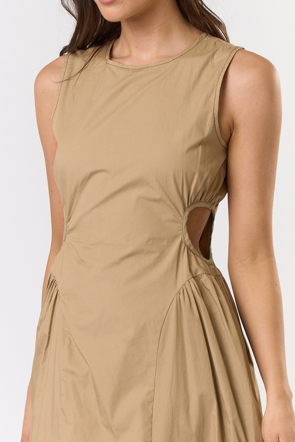 The Florence Cotton Cut Out Midi Dress