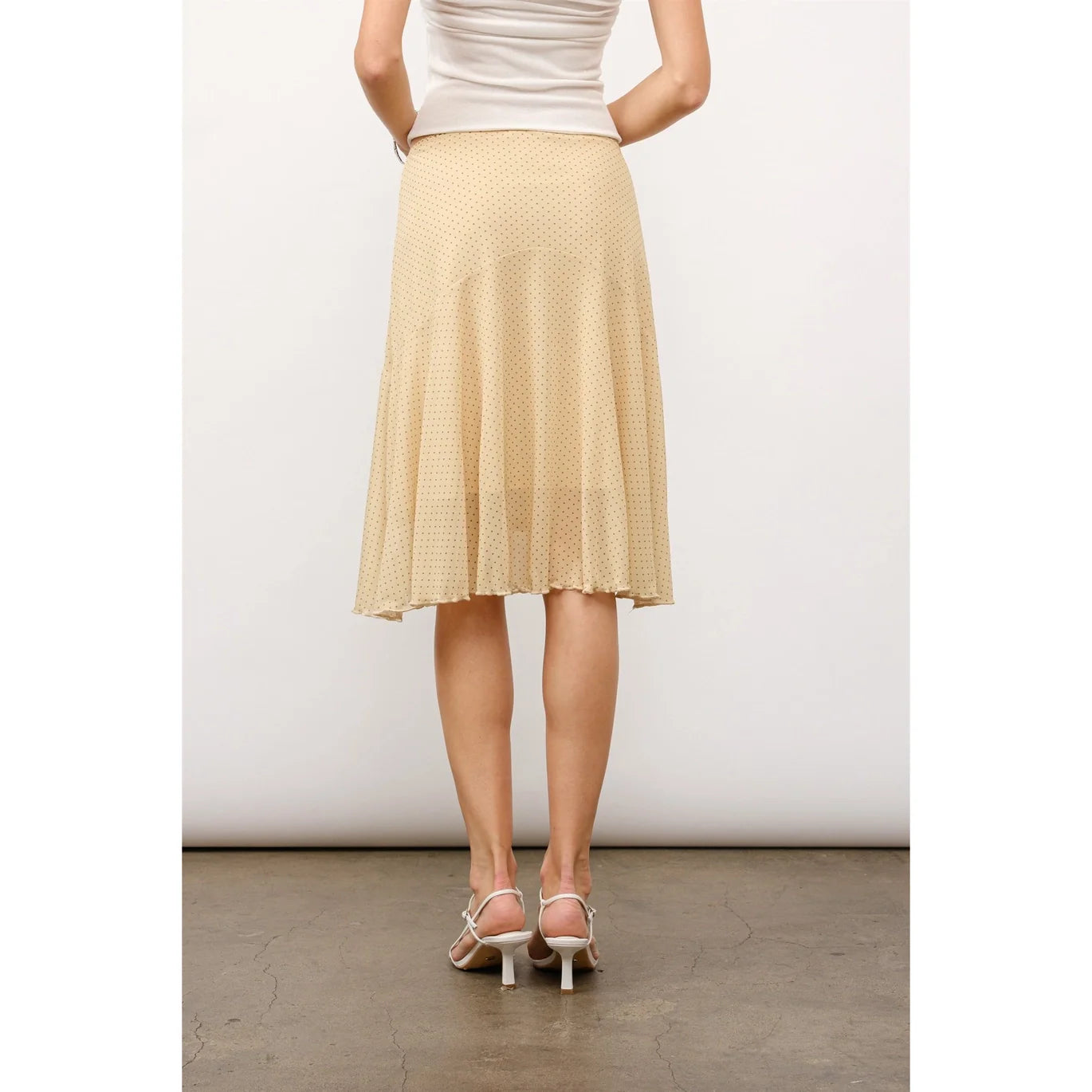 Polka Dot Skirt – Honey Beige (part of set)