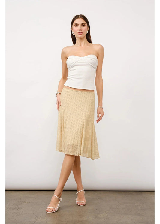 Polka Dot Skirt – Honey Beige (part of set)